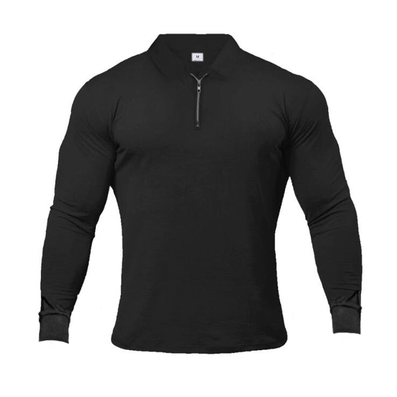 GENTSTOCK - Polo-Shirts Long Sleeve Cotton Mens