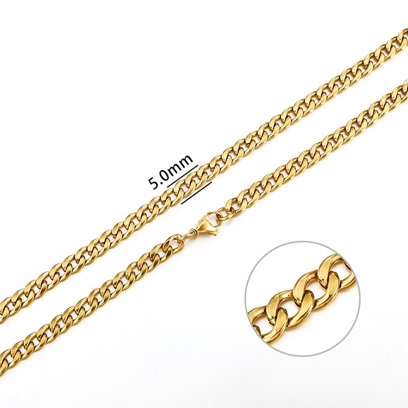 GENTSTOCK - Mens Stainless Steel Rope Chains