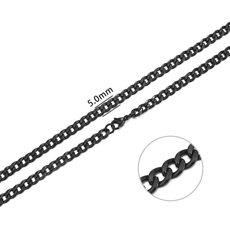 GENTSTOCK - Mens Stainless Steel Rope Chains