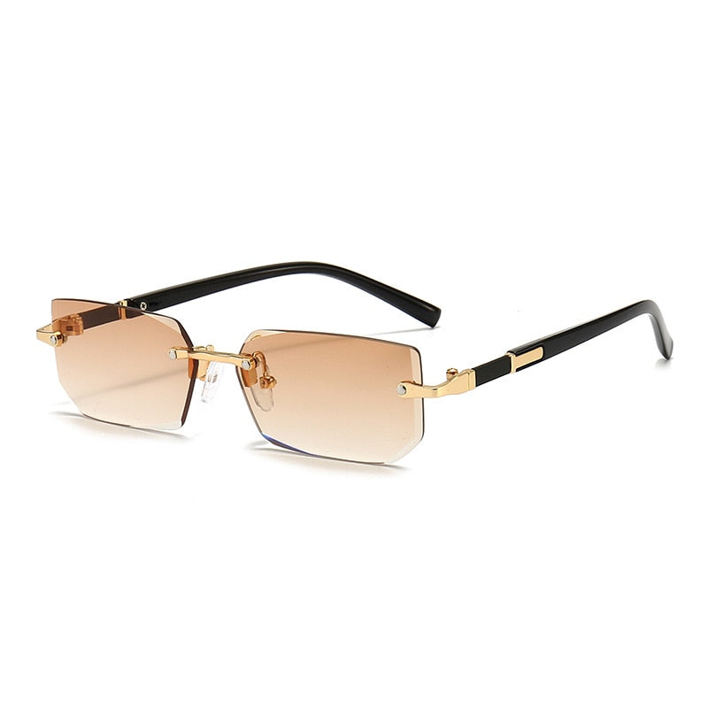 GENTSTOCK - Top G Rimless Rectangle Sunglasses