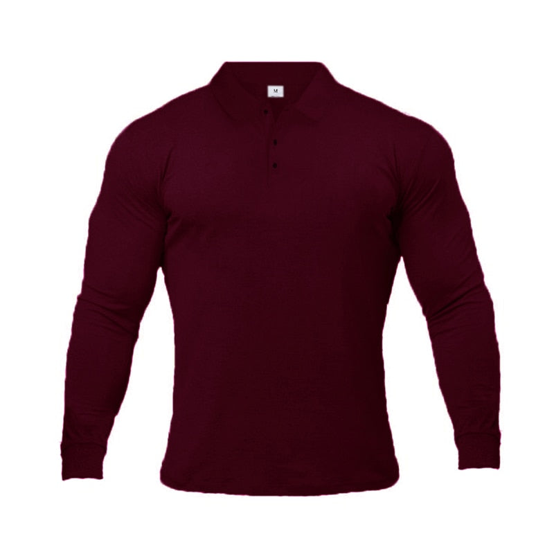 GENTSTOCK - Polo-Shirts Long Sleeve Cotton Mens