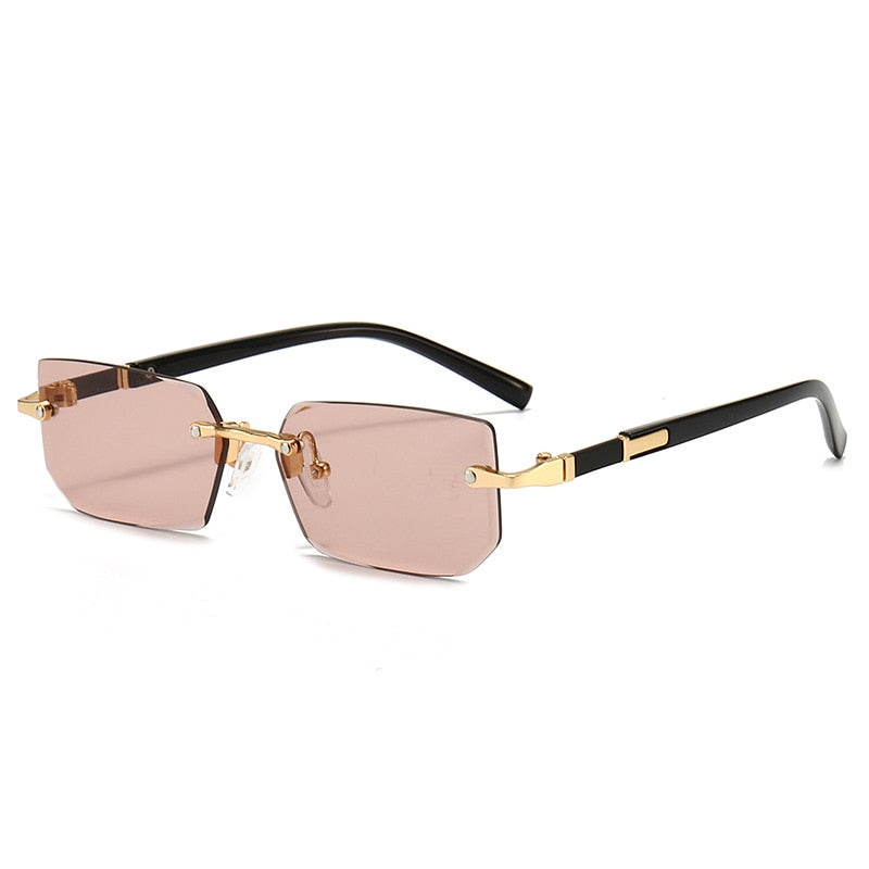 GENTSTOCK - Top G Rimless Rectangle Sunglasses