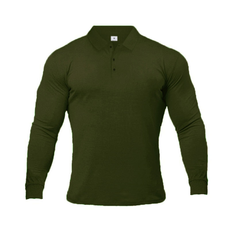 GENTSTOCK - Polo-Shirts Long Sleeve Cotton Mens