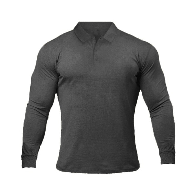 GENTSTOCK - Polo-Shirts Long Sleeve Cotton Mens