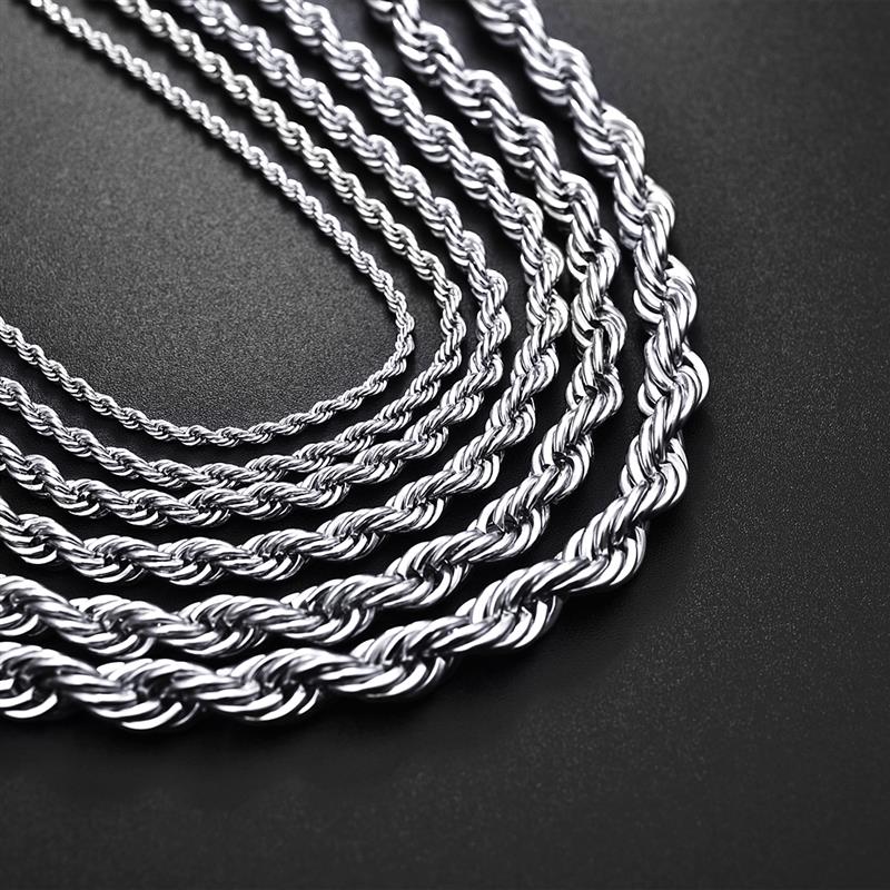 GENTSTOCK - Mens Stainless Steel Rope Chains