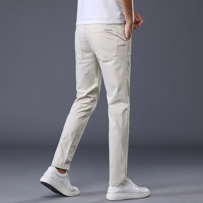 GENTSTOCK - Mens Solid Color Business Pants